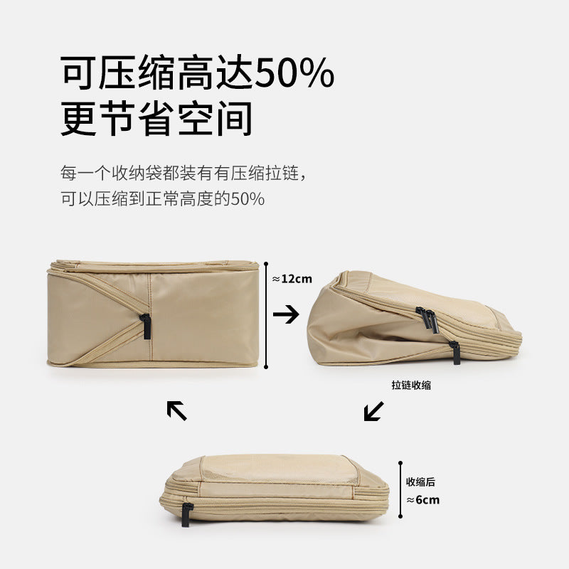 Customizable Luggage with Compressed Storage Bag Buggy Bag Antibacterial Personal Luggage Organizing Storage Bag