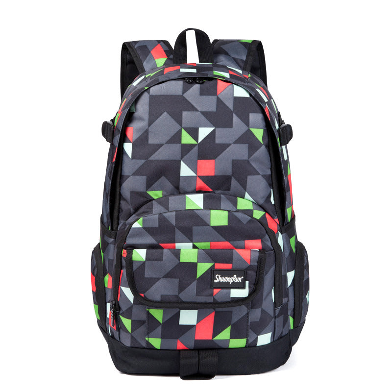 Custom Backpack Women's Korean-Style High School High School Student Schoolbag Men's Large Capacity Waterproof Computer Travel Backpack Factory Direct Sales