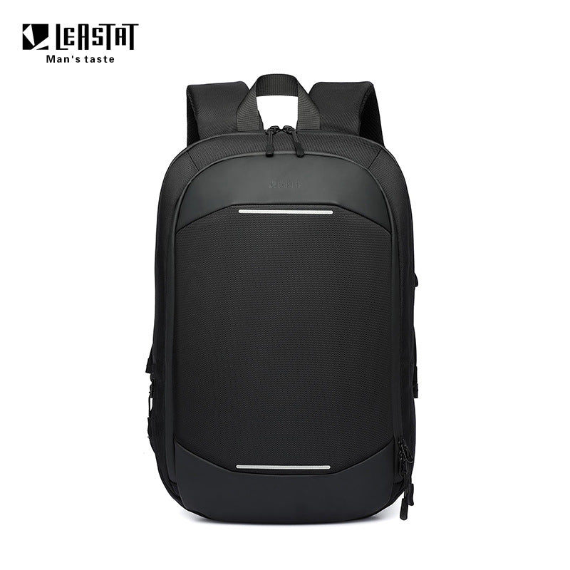 Custom Thin Computer Backpack Men's 14-Inch Simple Business Backpack Lightweight Casual Scalable Schoolbag