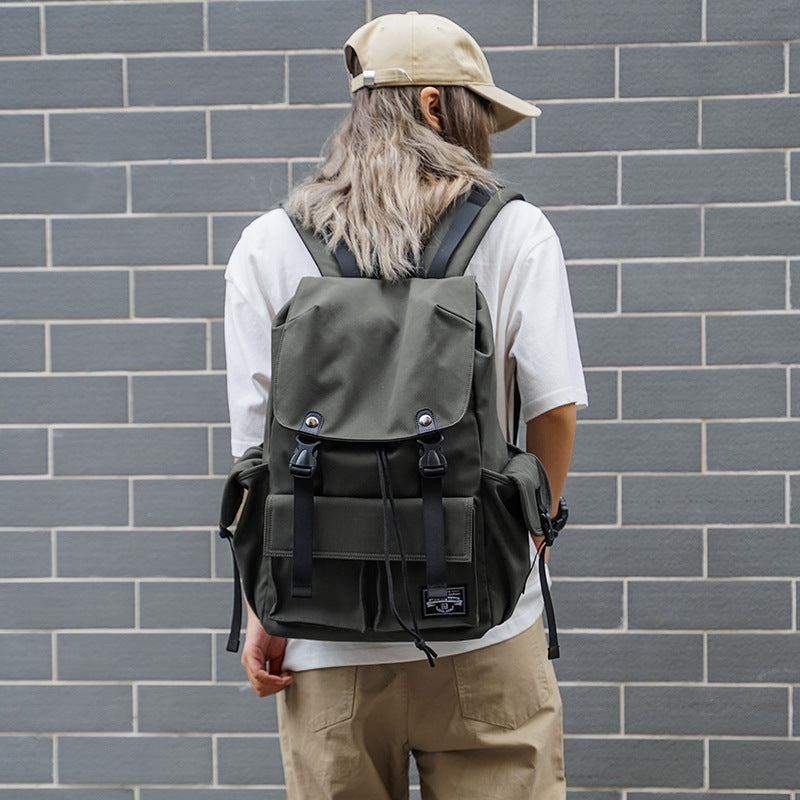 44 x 30 x 16 cm school backpack for women shown from the back for everyday campus use