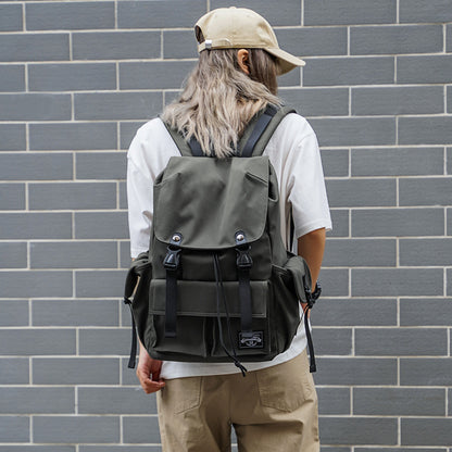 44 x 30 x 16 cm school backpack for women shown from the back for everyday campus use