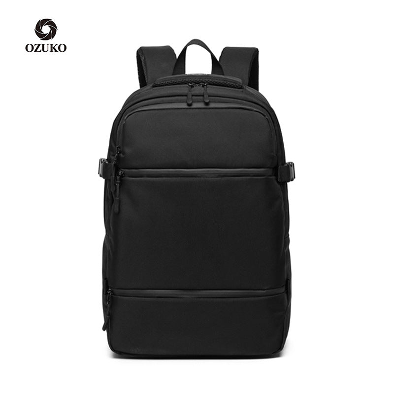 Custom New Backpack Men's Business Computer Bag Korean Casual Middle School Student Bag Travel Waterproof Rucksack