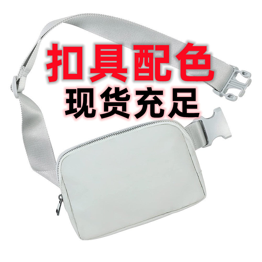 Customized Waist Bag Nylon Waterproof Chest Bag Outdoor Sports Running Phone Bag All-Match Crossbody Men and Women