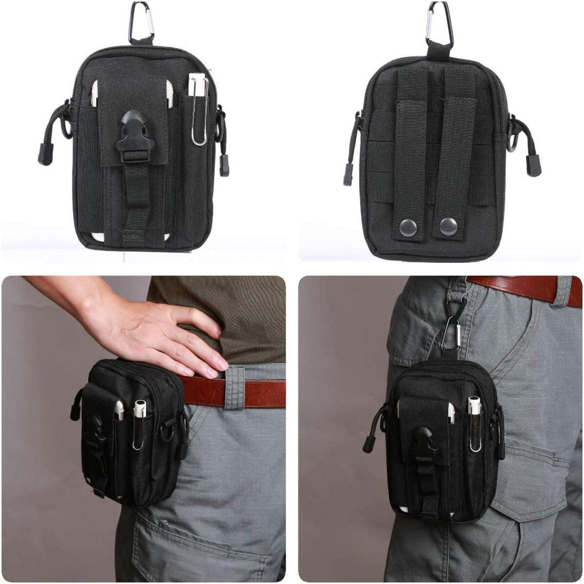 Customized Outdoor Waterproof Cell Phone Belt Bag Pannier Bag Tactical Shoulder Bag Tactical Waist Pack Shoulder Messenger Bag