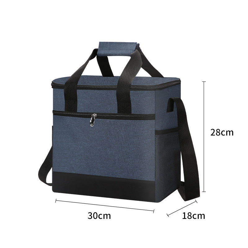 Customizable Oxford Cloth Thermal Insulation Bag Spot Outdoor Portable Large Capacity Ice Bag Spot Thermal Insulation Cold Preservation Picnic Bento Lunch Bag