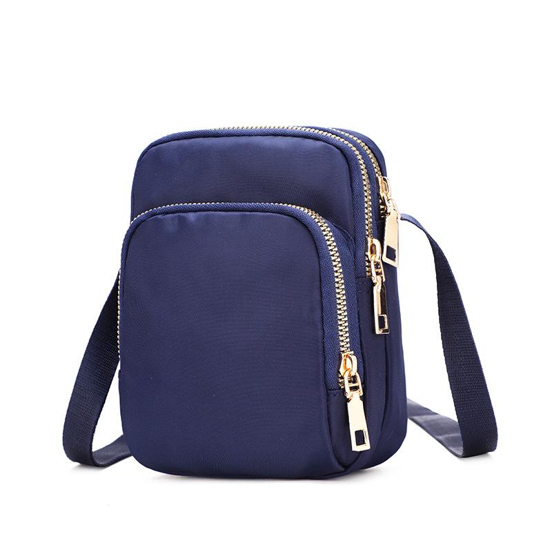 New Style Multi compartment  Women's Crossbody Small Bag Lightweight Shoulder Nylon Fabric Mobile Phone Bag Ladies Wallet