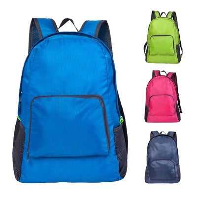 Customized Korean-Style Outdoor Multi-Functional Travel Leisure Folding Backpack Training Class Student Schoolbag with Logo Printing