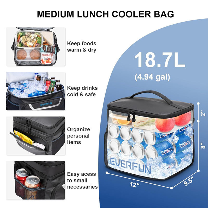 Customizable New Multi-Functional Ice Bag Outdoor Travel Portable Portable Ice Bag Thermal Insulation Waterproof Lunch Bag