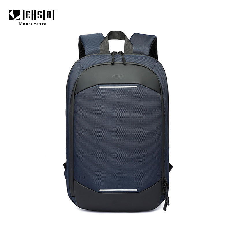 Custom Thin Computer Backpack Men's 14-Inch Simple Business Backpack Lightweight Casual Scalable Schoolbag