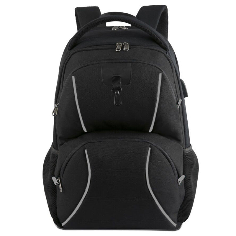 Factory Direct Supply Custom Men's USB Charging Backpack Multi-Functional Laptop Backpack 17.3-Inch Wholesale Customization