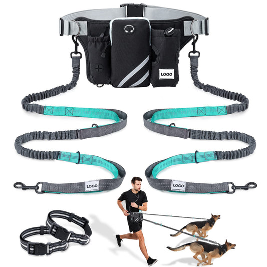 Customized New Product Outdoor Pet Training Bag Multifunctional Running Sports Waist Bag Dog Walking Traction Rope Waist Bag