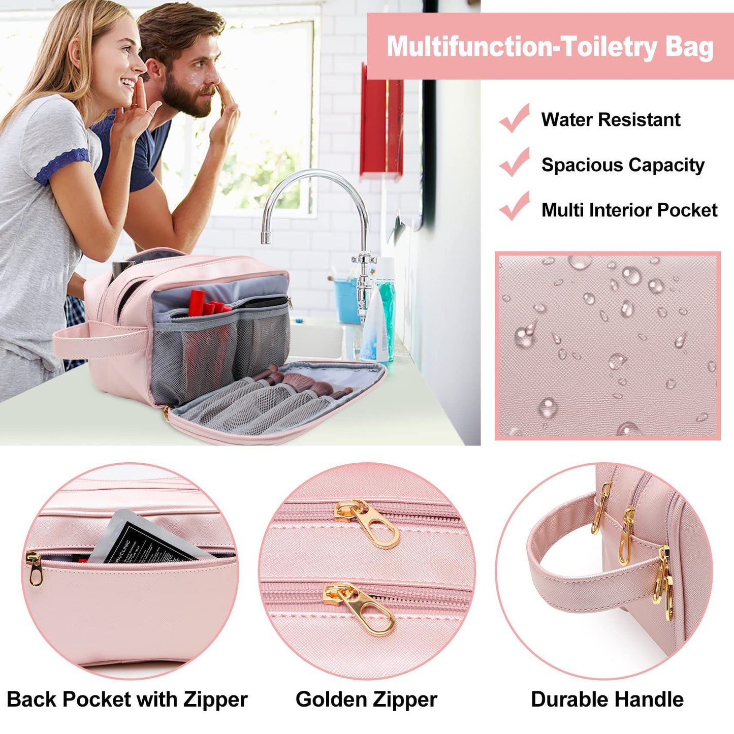 Customizable Waterproof Wash Bag Personal Hygiene Bag Washing Set Pogonotomy Bag Travel Bag Travel Storage Bag Portable Cosmetic Bag