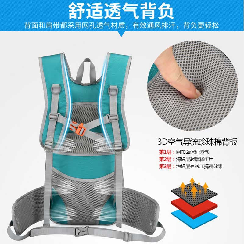 Customized Sports Backpack Hiking Bag Cycling Helmet Bag Outdoor Bicycle Hydration Backpack Multifunctional Hiking Backpack