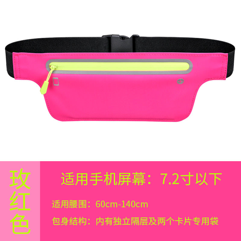 Customized Sports Waist Bag Running Phone Bag Men's and Women's Multi-Functional Outdoor Equipment Waterproof Invisible Ultra-Thin Mini Small Waist Bag