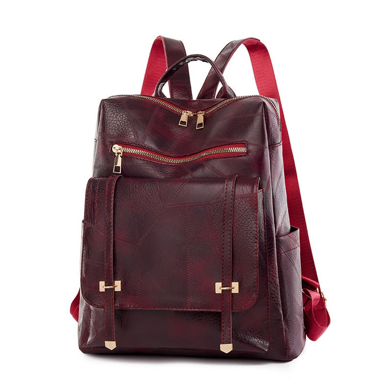 Wholesale Customizable Trending Backpack Deals Of The Day Fashion Retro PU Women's Bag Leather Ladies Backpack