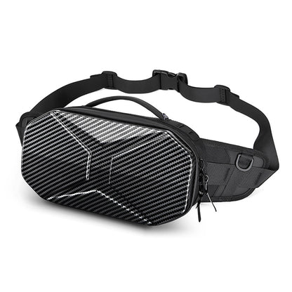 Customizable  New Sports Men's Waist Bag Function PC Hard Shell Messenger Bag