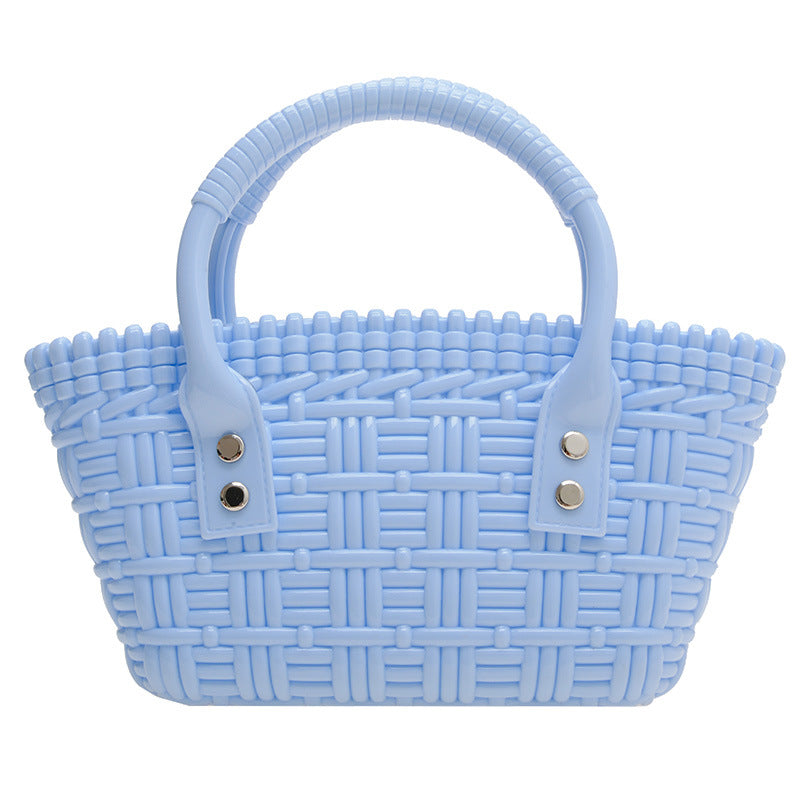 Fashion Handheld Woven Bag Mini Tote Women's Bag Fashion Ladies Mini Jelly Bag