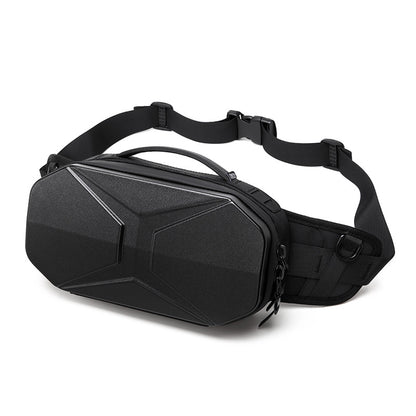 Customizable  New Sports Men's Waist Bag Function PC Hard Shell Messenger Bag