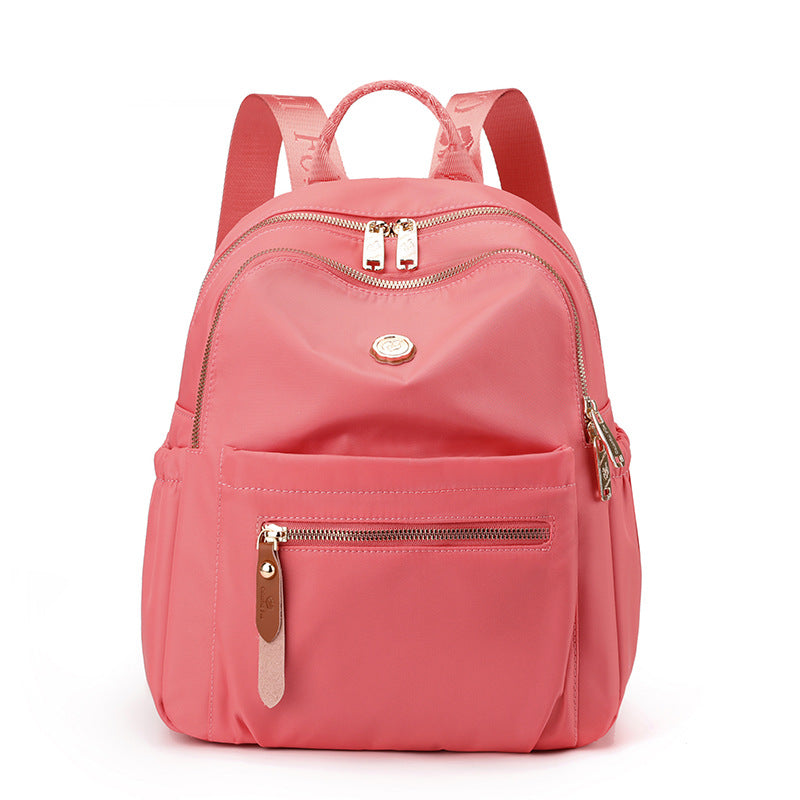 Wholesale Customizable New Women's Large Capacity Backpack Korean Fashion Casual Backpack Waterproof Nylon Bag