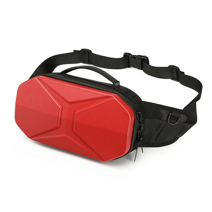 Customizable  New Sports Men's Waist Bag Function PC Hard Shell Messenger Bag