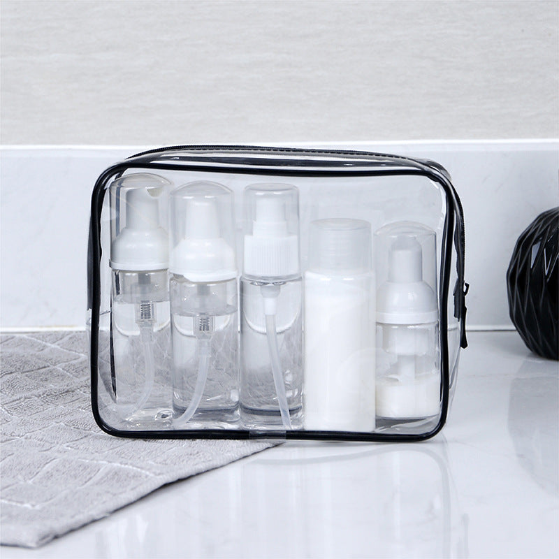 Customizable New Cosmetic Bag Wholesale Large Capacity Simple and Portable Wash Bag Dry Wet Separation Travel Storage Bag Transparent Waterproof