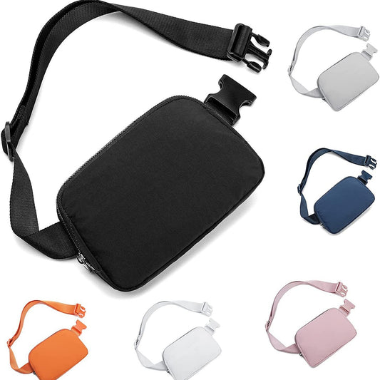 Customized Sports Waist Bag Waterproof Nylon Mobile Phone Bag Men and Women All-Matching Crossbody Multifunctional Chest Bag