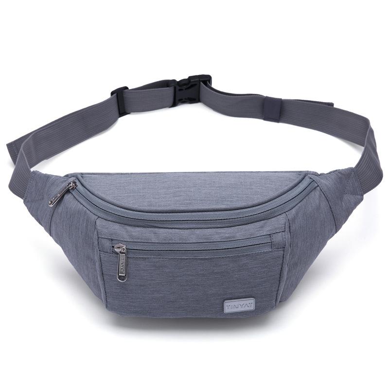 Wholesale Customizable Belt Bag Wholesale Mobile Phone Waist Bag Business Cash Bags Multi-Functional Running Leisure Chest Bag Factory Direct Sales