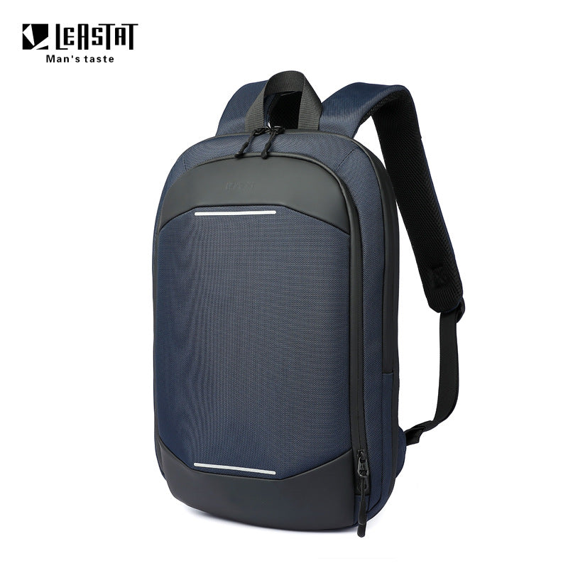 Custom Thin Computer Backpack Men's 14-Inch Simple Business Backpack Lightweight Casual Scalable Schoolbag