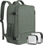 army green outdoor travel backpack with multiple compartments