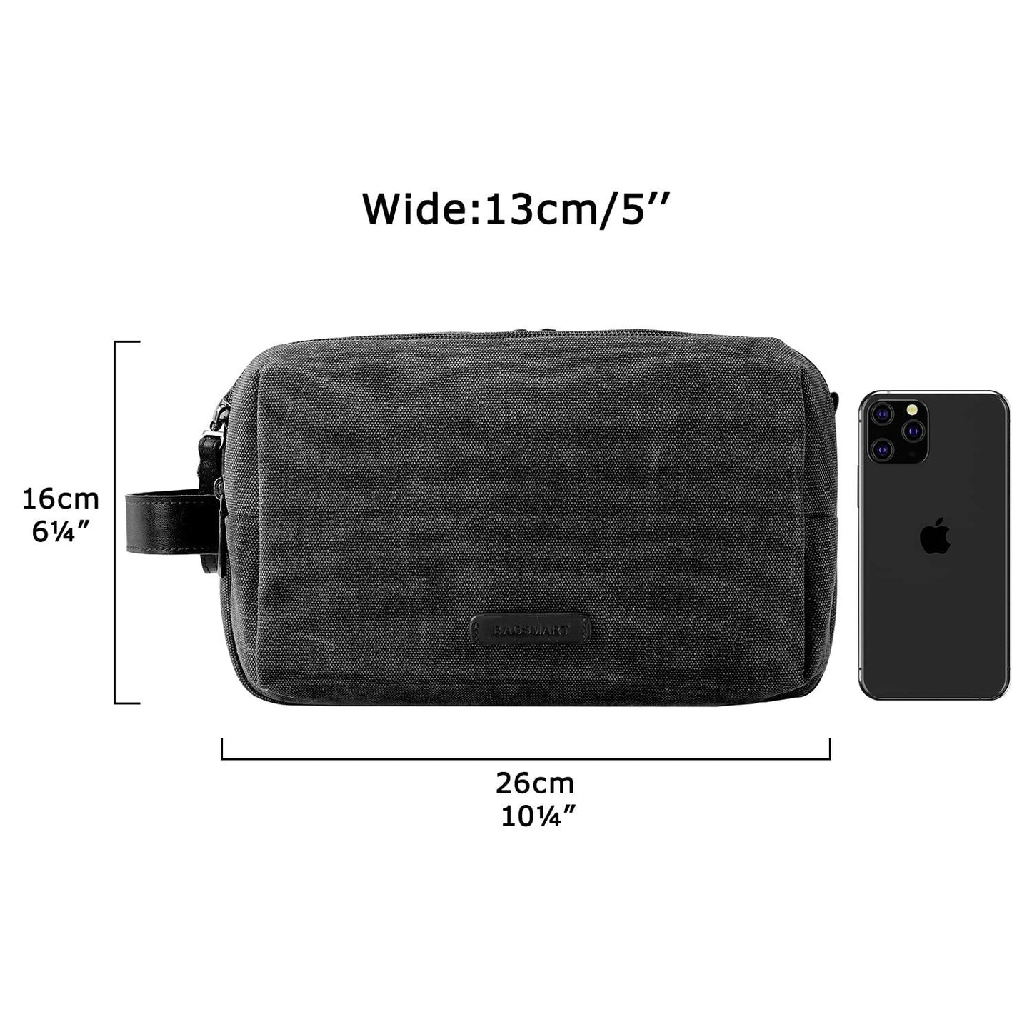 Customizable Men's Toiletry Bag Canvas Travel Wash Supplies Storage Bag Sports Applicable Pogonotomy Bag Storage