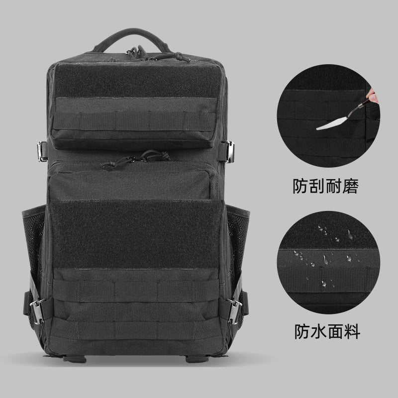 Customized New Product 45l Camouflage Tactics Backpack Outdoor Sports Cycling Backpack Camouflage Mountaineering Travel Bag Wholesale