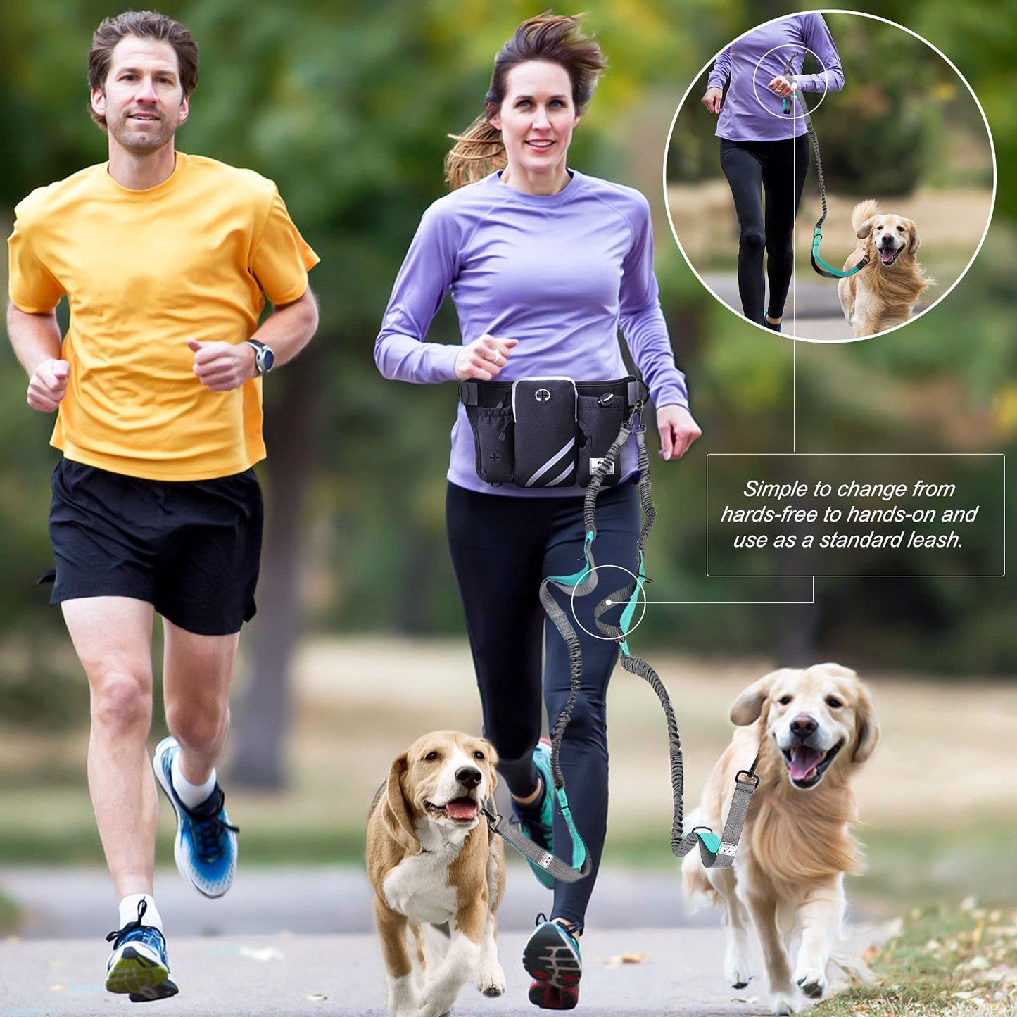 Customized New Product Outdoor Pet Training Bag Multifunctional Running Sports Waist Bag Dog Walking Traction Rope Waist Bag