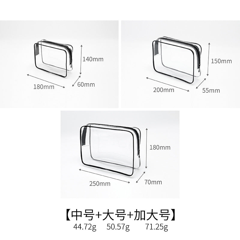 カスタマイズ可能な新しい化粧品バッグ卸売大容量シンプルでポータブルなウォッシュバッグドライウェットセパレーション旅行用収納バッグ透明防水