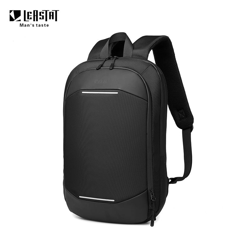 Custom Thin Computer Backpack Men's 14-Inch Simple Business Backpack Lightweight Casual Scalable Schoolbag