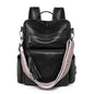 black fanlosn pu leather vintage backpack women,custom,front