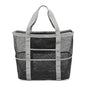 gray mesh beach tote bag,custom,front