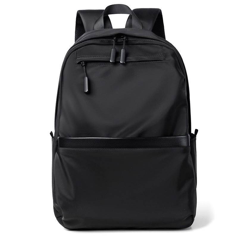 black business backpack with laptop compartment