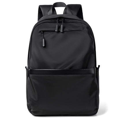 black business backpack with laptop compartment