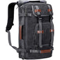 black canvas travel backpack with large capacity storage