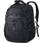black gray laptop backpack for business travel and commuting