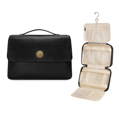 black hanging makeup bag color options