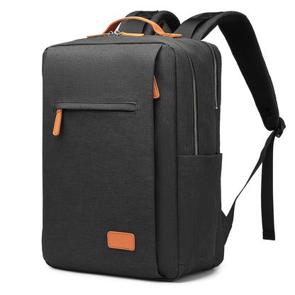 black work laptop backpack for women with usb charging port