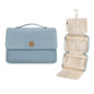 blue beige hanging makeup bag color options