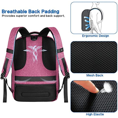 college pack with breathable mesh back padding and ergonomic padded shoulder straps