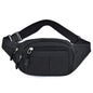 black polyester budget waist bag,custom,front