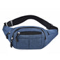 blue polyester budget waist bag,custom,front