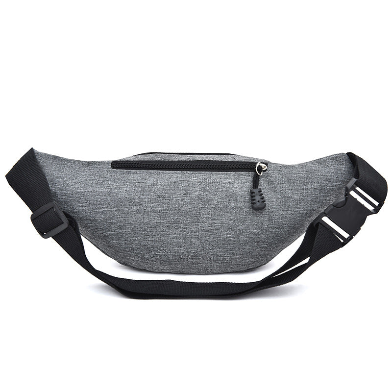 gray polyester budget waist bag,custom,back