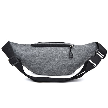 gray polyester budget waist bag,custom,back