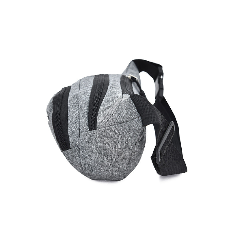 gray polyester budget waist bag,custom,side