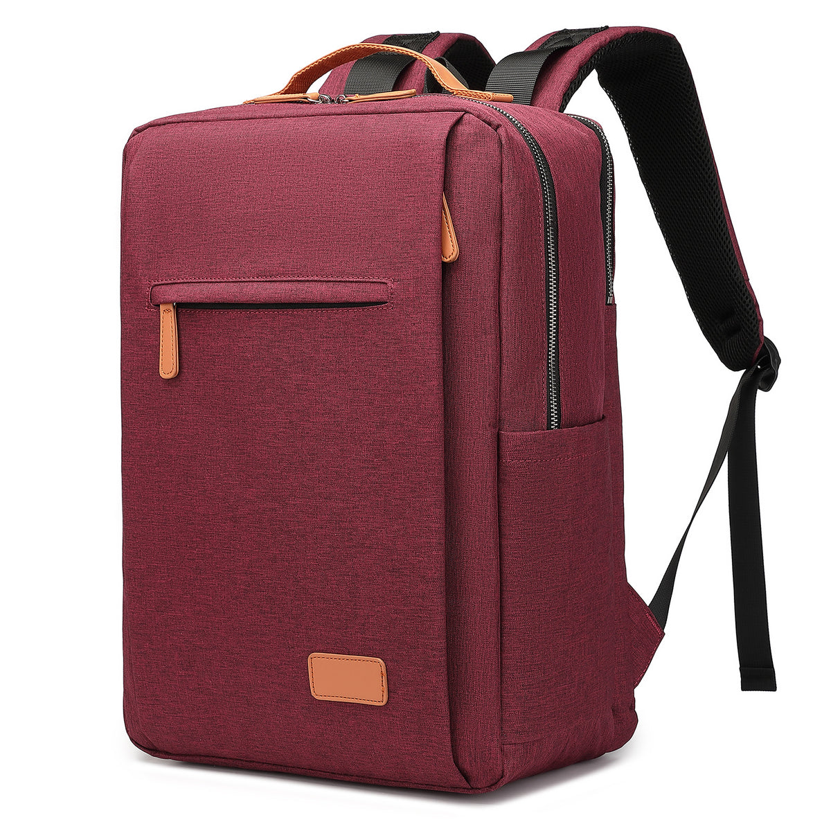 burgundy womens work laptop backpack for business travel
